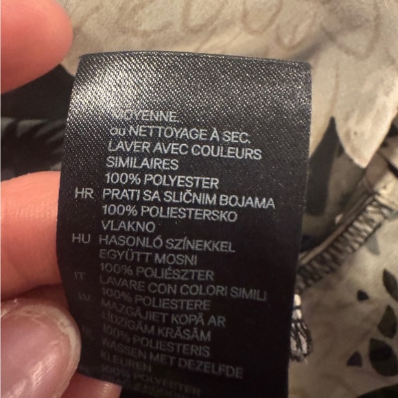 H&M See Through Floral Black and Tan  Women's Blouse - Picture 5 of 8